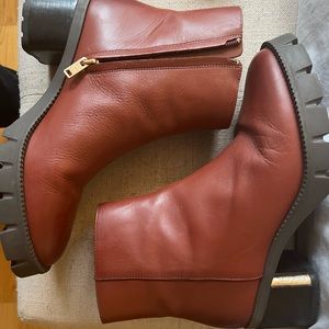 COACH Lug Sole Chelsea Boot, Congac, 8